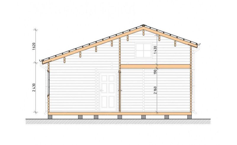 Гостевые дома из мини-бруса ДГ-45