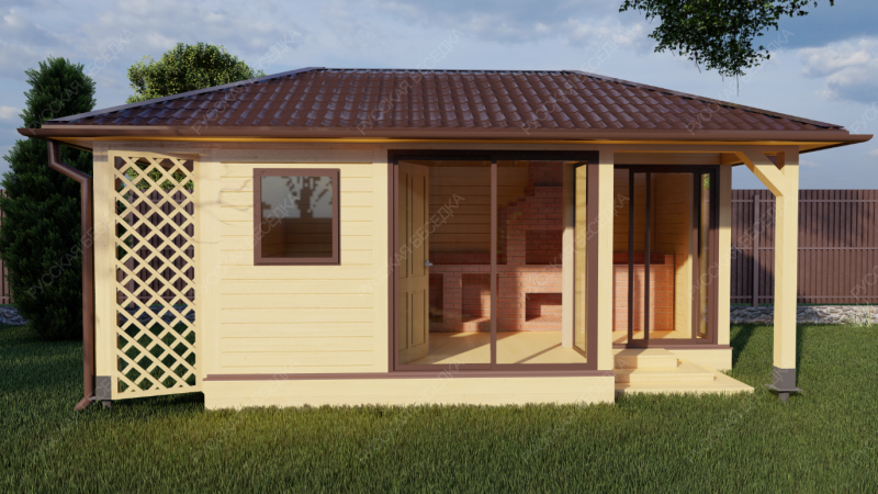 Застекленная беседка СКАЙ