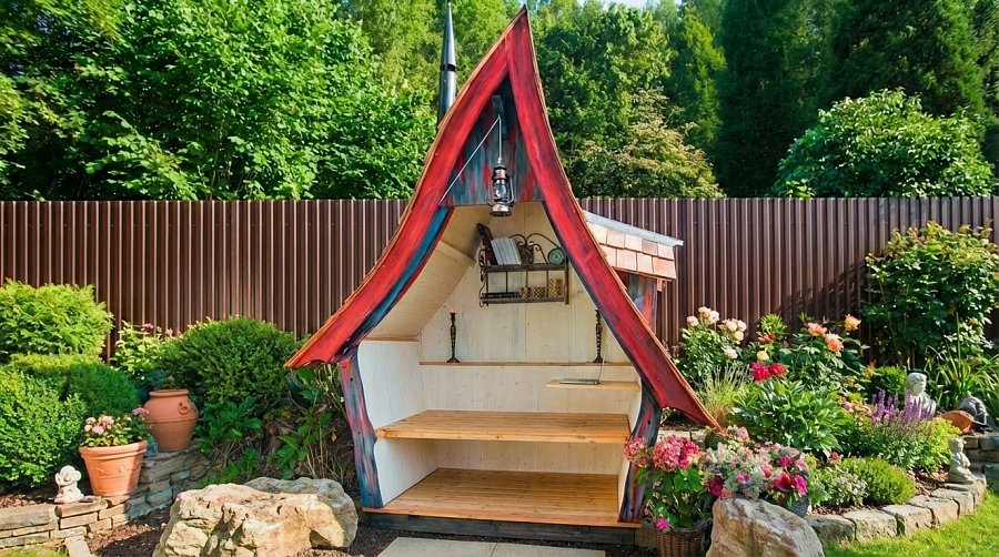 Беседка с кроватью Страна чудес