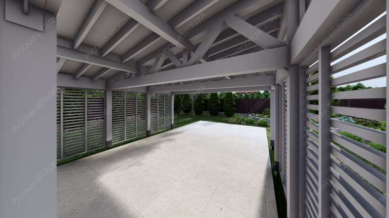 Навес односкатный ДИЖОН