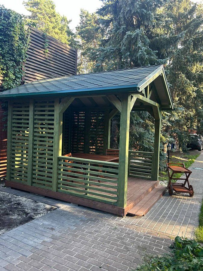 Прямоугольная беседка ЛОЗА