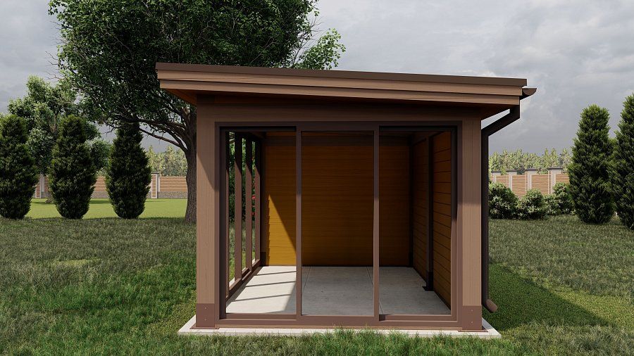 Застекленная беседка ЛИНГА