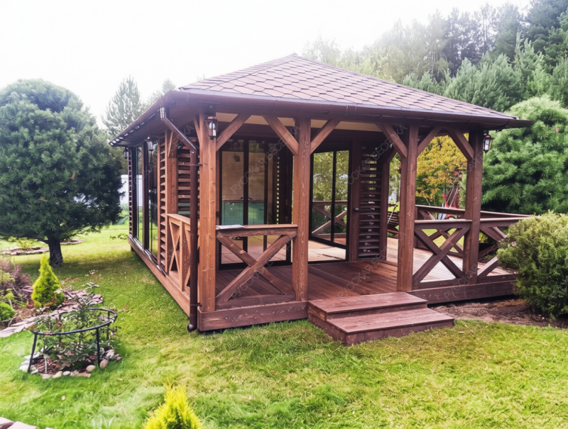 Застекленная беседка КАННА