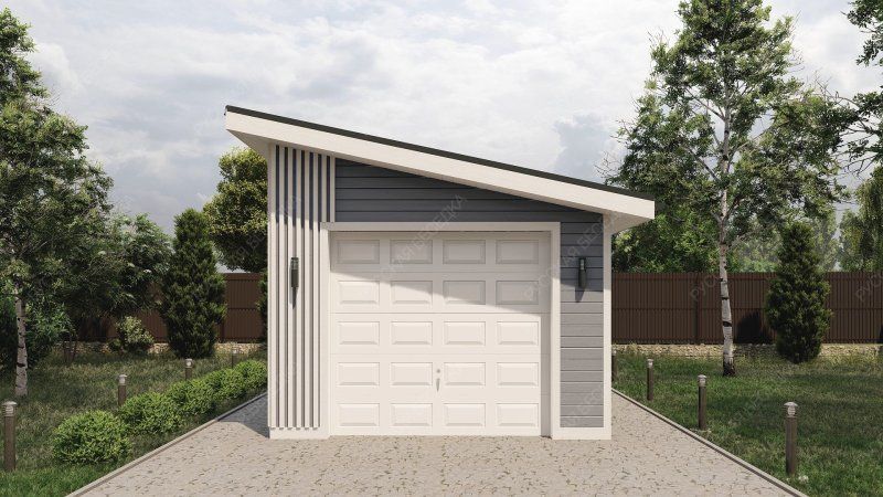 Односкатный гараж на 1 авто Муравьево