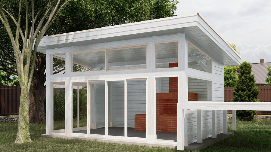 Закрытая беседка ЮНА