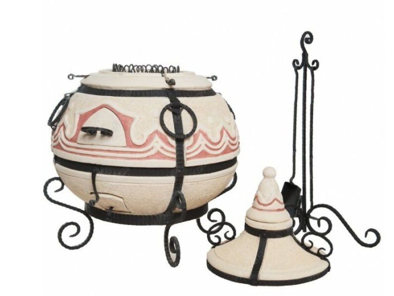 Тандыр керамический Амфора Восточный /стойка в комплекте