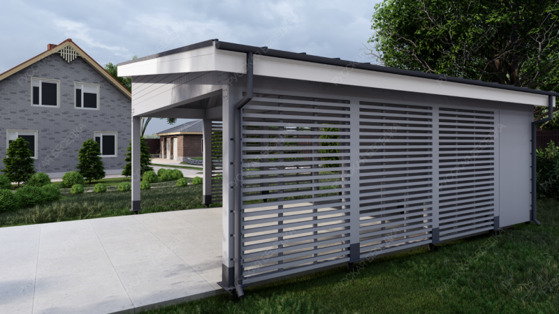 Навес односкатный ДИЖОН