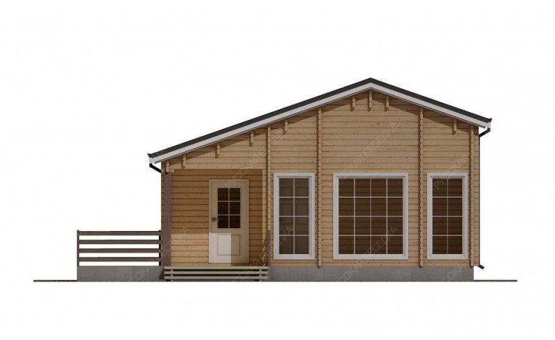 Гостевые дома из мини-бруса ДГ-45