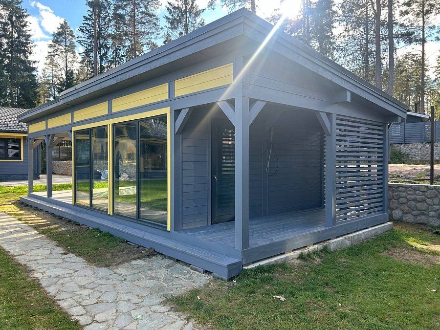 Застекленная беседка ЛЮМИНА