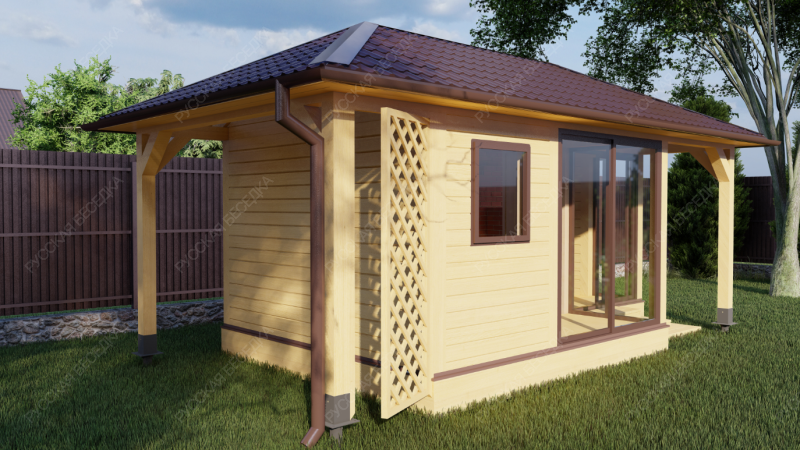 Застекленная беседка СКАЙ