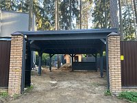 Навес односкатный открытый СКАНДИНАВСКИЙ 6х6